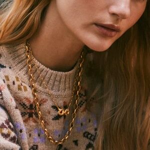 Yellow Rose by Kendra Scott Beau Link and Chain Necklace in Vintage Gold